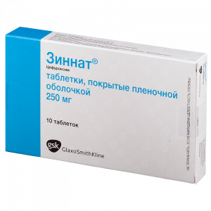 Зиннат таб ппо 250мг №10 Купить  Зиннат таб ппо 250мг №10