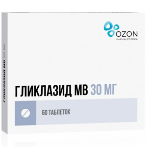 Гликлазид МВ таблетки с модифицированным высвобождением 30мг №60 Купить Гликлазид МВ таблетки с модифицированным высвобождением 30мг №60