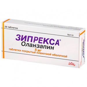 Зипрекса таблетки ппо 5мг №28 Купить  Зипрекса таблетки ппо 5мг №28