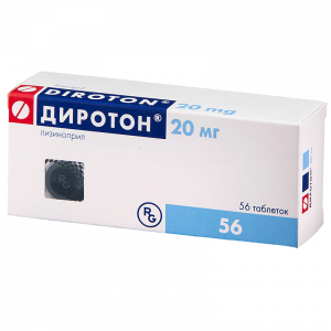 Диротон таб 20мг №56 Купить Диротон таб 20мг №56