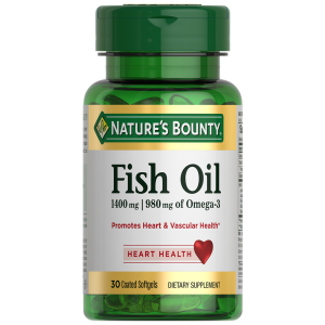 Nature's Bounty Рыбий жир Омега -3 30 шт каппсулы (980 мг) Купить Nature's Bounty Рыбий жир Омега -3 30 шт каппсулы (980 мг)