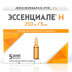 Эссенциале Н р-р д/ин 250мг/5мл №5 Купить Эссенциале Н р-р д/ин 250мг/5мл №5