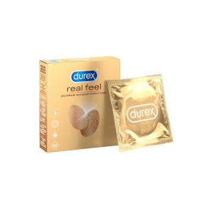 Durex Real Feel презервативы для естественных ощущений 3 шт. Купить Durex Real Feel презервативы для естественных ощущений 3 шт.