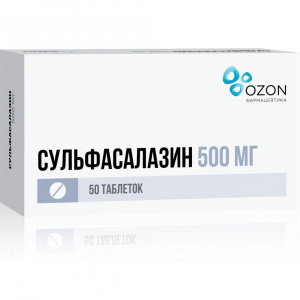 Сульфасалазин таб ппо 500мг №30 Купить Сульфасалазин таб ппо 500мг №30