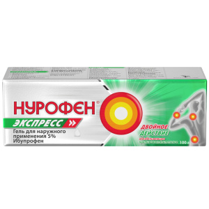 Нурофен Экспресс гель для наружного применения 5% 100г Купить Нурофен Экспресс гель для наружного применения 5% 100г