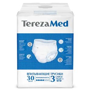 TerezaMed трусы-подгузники р.L №30 д/взрослых Купить TerezaMed трусы-подгузники р.L №30 д/взрослых