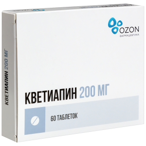 Кветиапин таблетки ппо 200мг №60 Купить  Кветиапин таблетки ппо 200мг №60