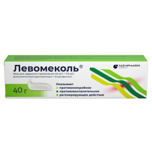 Левомеколь мазь для наружного применения 40г Купить Левомеколь мазь для наружного применения 40г