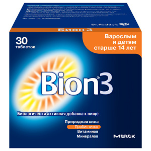 Бион 3 таблетки 1050мг №30 Купить Бион 3 таблетки 1050мг №30