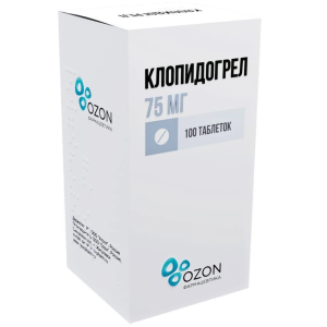 Клопидогрел таб ппо 75мг №100 Купить  Клопидогрел таб ппо 75мг №100
