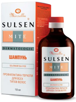 Сульсен Мите шампунь 1% 150 мл против перхоти Купить  Сульсен Мите шампунь 1% 150 мл против перхоти