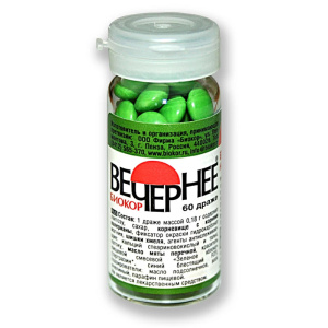Вечернее Биокор драже №60 Купить Вечернее Биокор драже №60