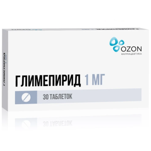 Глимепирид таблетки 1мг №30 Купить Глимепирид таблетки 1мг №30