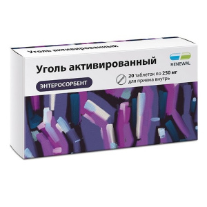 Уголь Активированный Реневал таб 250мг №20 Купить Уголь Активированный Реневал таб 250мг №20