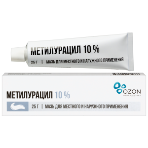 Метилурацил мазь д/мест и наруж примен 10% 25г Купить Метилурацил мазь д/мест и наруж примен 10% 25г