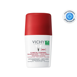 Vichy Clinical Control дезодорант-антиперспирант 96 ч против избыточного потоотделения, 50мл Купить Vichy Clinical Control дезодорант-антиперспирант 96 ч против избыточного потоотделения, 50мл