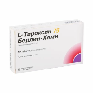 Л-Тироксин 75 Берлин-Хеми таб 75мкг №100 Купить Л-Тироксин 75 Берлин-Хеми таб 75мкг №100