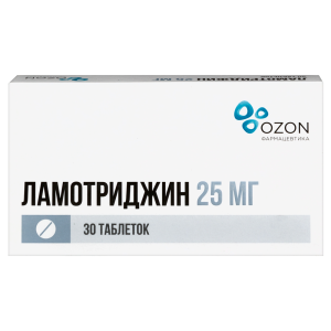 Ламотриджин таб 25мг №30 Купить  Ламотриджин таб 25мг №30