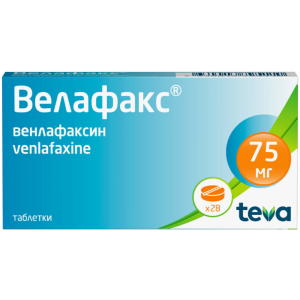 Велафакс таблетки 75мг №28 Купить  Велафакс таблетки 75мг №28