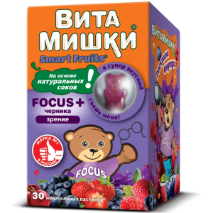 Кидс Формула ВитаМишки Фокус+ паст.жеват. N30 Купить Кидс Формула ВитаМишки Фокус+ паст.жеват. N30