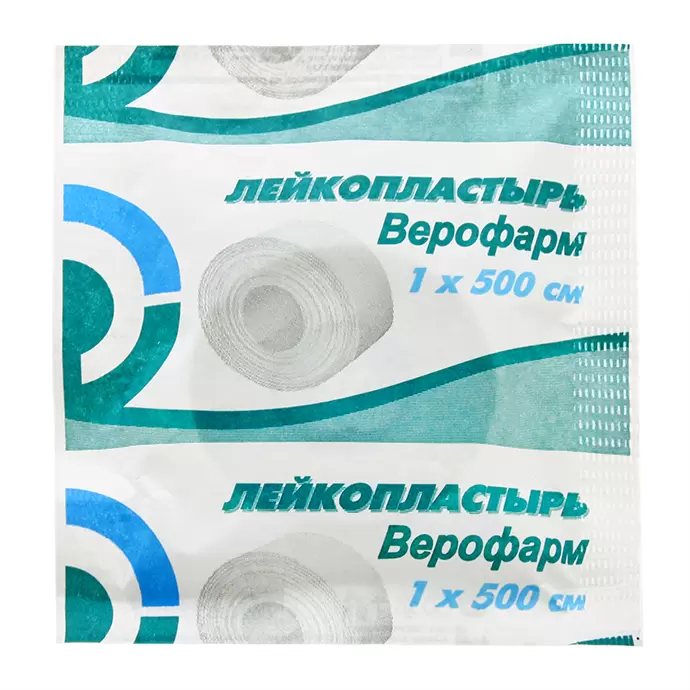 Пластырь катушка Верофарм 1смX500см фиксирующий Купить Пластырь катушка Верофарм 1смX500см фиксирующий