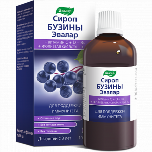 Сироп Бузины Эвалар (БАД) 100мл Купить Сироп Бузины Эвалар (БАД) 100мл