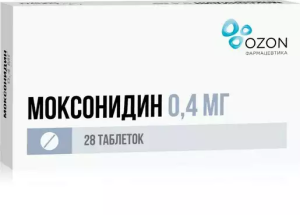 Моксонидин 400 мкг 28 шт таблетки покрытые пленочной оболочкой Купить Моксонидин 400 мкг 28 шт таблетки покрытые пленочной оболочкой
