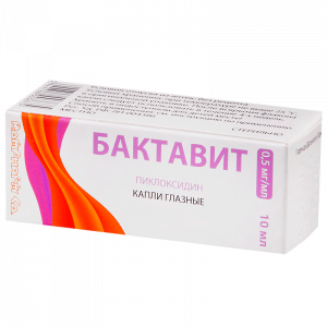 Бактавит капли глазн 0,5мг/мл фл 10мл Купить Бактавит капли глазн 0,5мг/мл фл 10мл