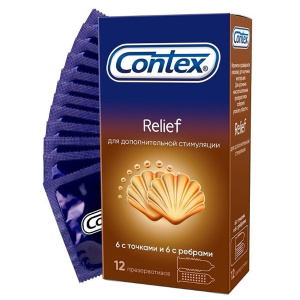 Contex Relief презервативы 2 вида 12 шт. Купить  Contex Relief презервативы 2 вида 12 шт.
