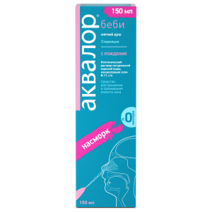 Аквалор Бэби спрей д/промыв носа 150мл Купить Аквалор Бэби спрей д/промыв носа 150мл