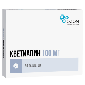 Кветиапин 100 мг 60 шт таблетки покрытые пленочной оболочкой Купить Кветиапин 100 мг 60 шт таблетки покрытые пленочной оболочкой