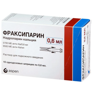 Фраксипарин р-р д/п/к введ 9500МЕ анти-Ха/мл шпр 0,6мл №10 Купить Фраксипарин р-р д/п/к введ 9500МЕ анти-Ха/мл шпр 0,6мл №10