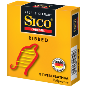 Sico Ribbed презервативы ребристые 3 шт. Купить  Sico Ribbed презервативы ребристые 3 шт.
