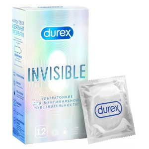 Durex Invisible презервативы ультра тонкие 12 шт. Купить Durex Invisible презервативы ультра тонкие 12 шт.