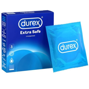 Durex Extra Safe презервативы утолщенные 3 шт. Купить Durex Extra Safe презервативы утолщенные 3 шт.