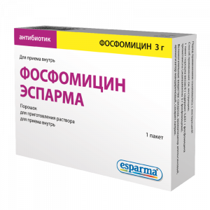Фосфомицин пор д/р-ра д/внутр 3г №1 эспарма Купить Фосфомицин пор д/р-ра д/внутр 3г №1 эспарма