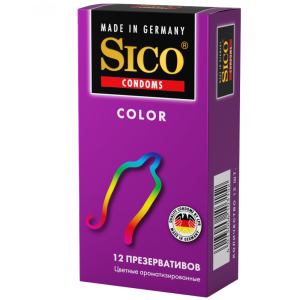Sico Color презервативы разноцветные 12 шт. Купить Sico Color презервативы разноцветные 12 шт.