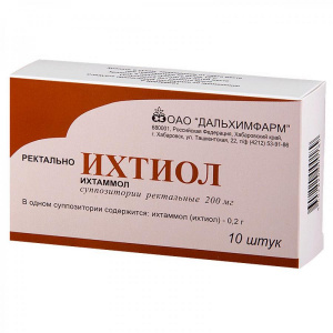 Ихтиол супп рект №10 (Дальхимфарм) Купить  Ихтиол супп рект №10 (Дальхимфарм)