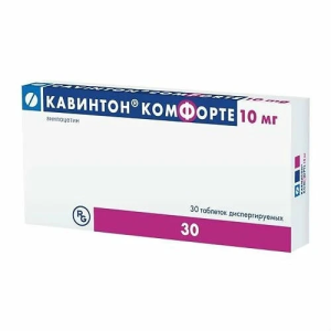 Кавинтон Комфорте таб дисперг 10мг №30 Купить Кавинтон Комфорте таб дисперг 10мг №30