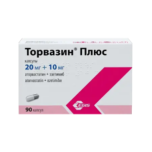 Торвазин Плюс капс 20мг+10мг №90 Купить Торвазин Плюс капс 20мг+10мг №90