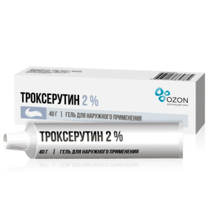 Троксерутин гель для наружного применения 2% 40г Купить Троксерутин гель для наружного применения 2% 40г