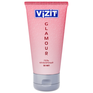 Vizit Клубничный гель-смазка Glamour, 50 мл Купить Vizit Клубничный гель-смазка Glamour, 50 мл
