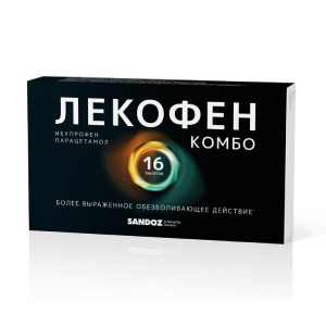 Лекофен Комбо таб ппо 200мг+500мг №16 Купить  Лекофен Комбо таб ппо 200мг+500мг №16