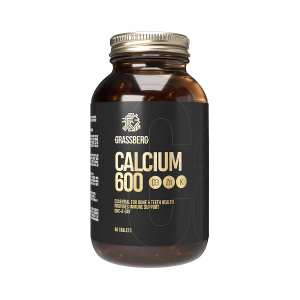 Grassberg Calcium 600 + D3 + Zn+ Витамин K 60 шт таблетки Купить Grassberg Calcium 600 + D3 + Zn+ Витамин K 60 шт таблетки