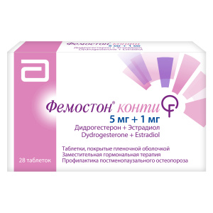 Фемостон Конти 1/5 таб ппо №28 Купить  Фемостон Конти 1/5 таб ппо №28