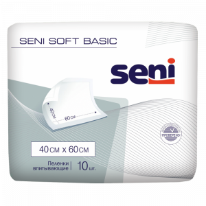 Seni Soft Basic пеленки 40смX60см №10 Купить Seni Soft Basic пеленки 40смX60см №10