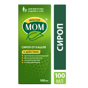 Доктор Мом 100 мл сироп Купить  Доктор Мом 100 мл сироп