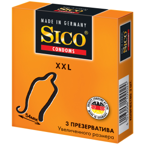 Sico XXL презервативы увеличенного размера 3 шт. Купить Sico XXL презервативы увеличенного размера 3 шт.