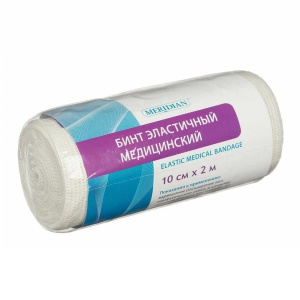 Бинт эластичный Meridian  2 м X 10 см Купить  Бинт эластичный Meridian  2 м X 10 см