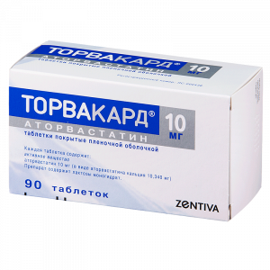 Купить  Торвакард таб ппо 10мг №90